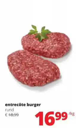 Spar Entrecôte burger rund aanbieding
