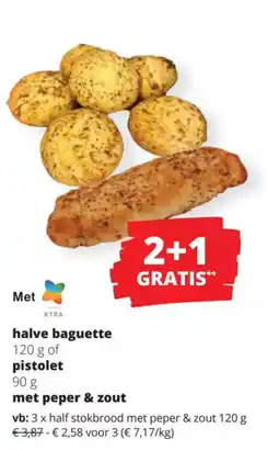 Spar Halve Baguette of Pistolet met Peper & Zout aanbieding
