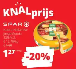 Spar Noord-Hollandse Jonge Gouda 33% V.G. aanbieding