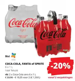 Spar Coca-Cola light aanbieding