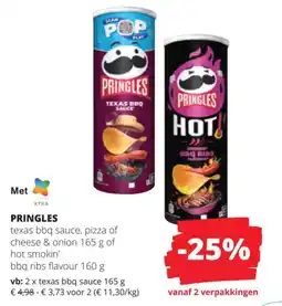 Spar Texas bbq sauce, pizza of cheese & onion aanbieding