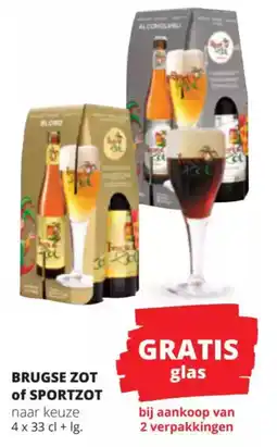 Spar Brugse Zot of Sportzot aanbieding