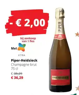 Spar Piper Heidsieck Champagne brut aanbieding