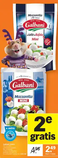 Albert Heijn Mozzarella mini + extra Galbani mini's aanbieding