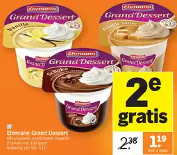 Albert Heijn Ehrmann Grand Dessert aanbieding