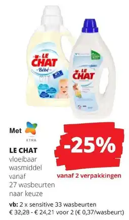 OKay Chat vloeibaar 25% wasmiddel aanbieding