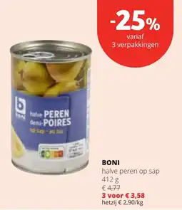 OKay Boni halve peren op sap aanbieding