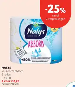 OKay Nalys keukenrol absorb 2 rollen aanbieding