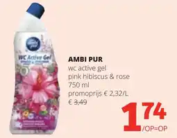 OKay Wc active gel pink hibiscus & rose aanbieding