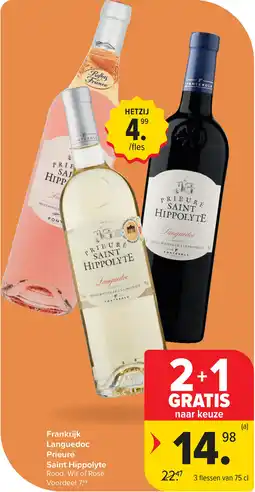 Carrefour Frankrijk Languedoc Prieuré Saint Hippolyte aanbieding