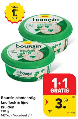 Carrefour Boursin plantaardig knoflook & fijne kruiden aanbieding