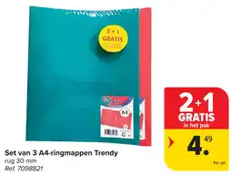 Carrefour A4 Ringmappen Trendy aanbieding