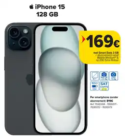 Carrefour apple iPhone 15 128 GB aanbieding