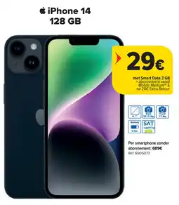 Carrefour apple iPhone 14 128 GB aanbieding