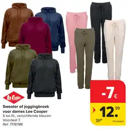 Carrefour Lee Cooper Sweater of joggingbroek voor dames aanbieding