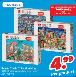 Carrefour Puzzel Comic Collection King aanbieding