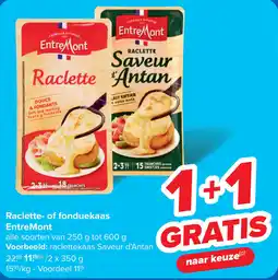 Carrefour Raslette of Fonduekaas EntreMont aanbieding