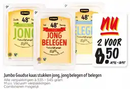 Jumbo Jumbo Goudse kaas stukken jong, jong belegen of belegen aanbieding