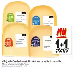Jumbo Alle Jumbo Goudse kaas stukken 48+ van de bedieningsafdeling aanbieding