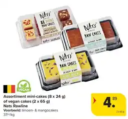 Carrefour Assortiment mini-cakes of vegan cakes aanbieding