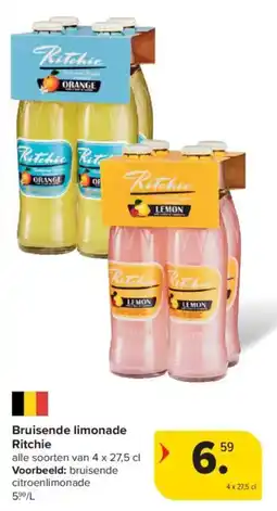 Carrefour Bruisende limonade Ritchie aanbieding