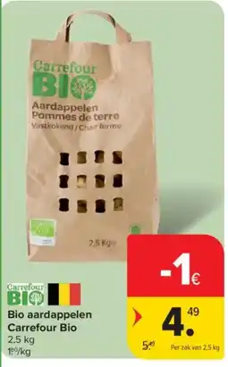 Carrefour Bio aardappelen aanbieding