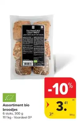 Carrefour Assortiment bio broodjes aanbieding
