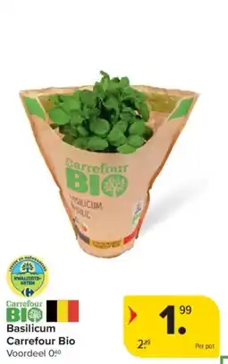 Carrefour Basilicum Carrefour Bio aanbieding