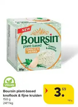 Carrefour VEGAN Boursin aanbieding