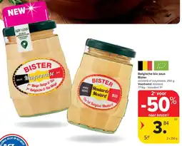 Carrefour Belgische bio sause bister aanbieding