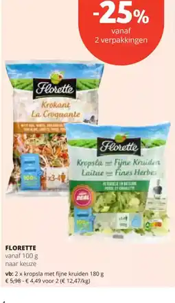 Spar Florette aanbieding