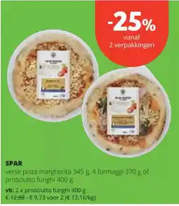 Spar Sar verse pizza margherita aanbieding