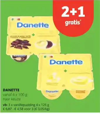 Spar Danette aanbieding