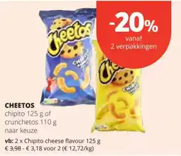 Spar Cheetos chipito of crunchetos aanbieding