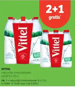 Spar Vittel natuurlijk mineraalwater aanbieding