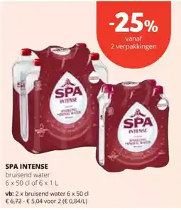 Spar Spa intense bruisend water aanbieding