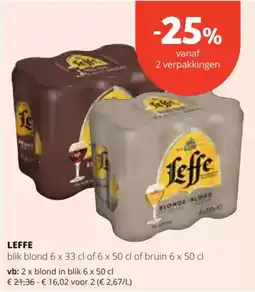 Spar Leffe aanbieding