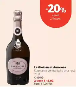 Spar La Gioiosa et Amorosa Spumante Veneto Italië brut rosé aanbieding
