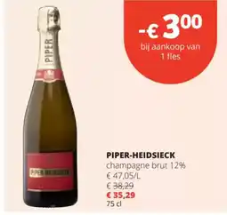 Spar PIPER-HEIDSIECK champagne brut aanbieding