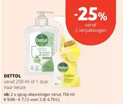 Spar Dettol aanbieding