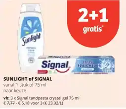 Spar Sunlight of SIGNAL aanbieding