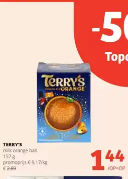 Spar Terry's milk orange ball aanbieding