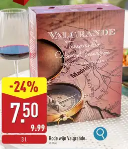 ALDI Rode wijn Valgrande aanbieding