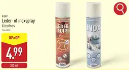 ALDI RIEM Leder- of inoxspray kleurloos aanbieding