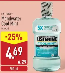 ALDI Listerine Mondwater Cool Mint aanbieding