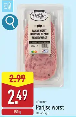 ALDI Délifond Parijse worst aanbieding