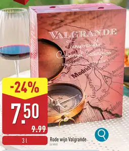 ALDI Rode wijn Valgrande aanbieding