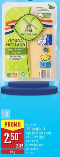 ALDI Molenland Jonge gouda natuurgerijpte gouda aanbieding