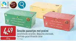 ALDI Gevulde paaseitjes met praliné aanbieding