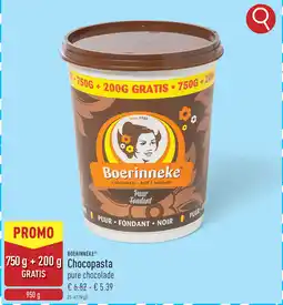 ALDI Boerinneke Chocopasta aanbieding